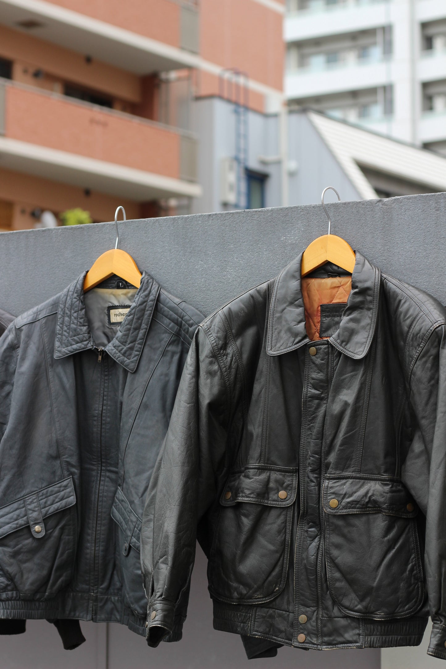 Men's Short Blouson Leather Jacket x5点