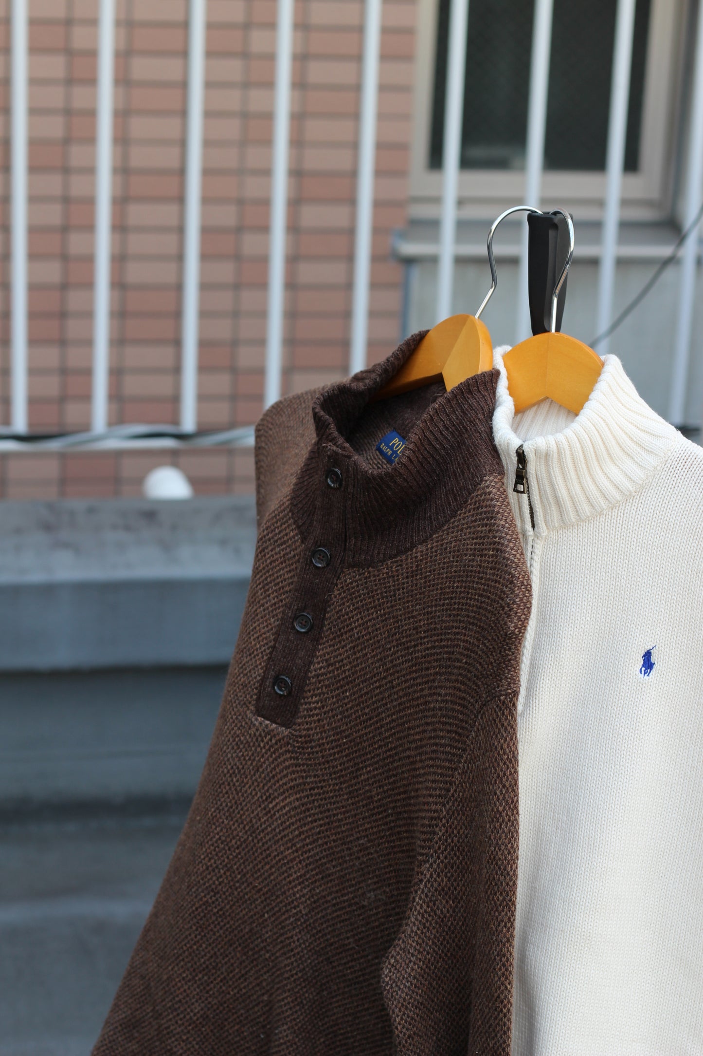 Polo Ralph Lauren Half-Zip & Button Knit Sweater set x2点
