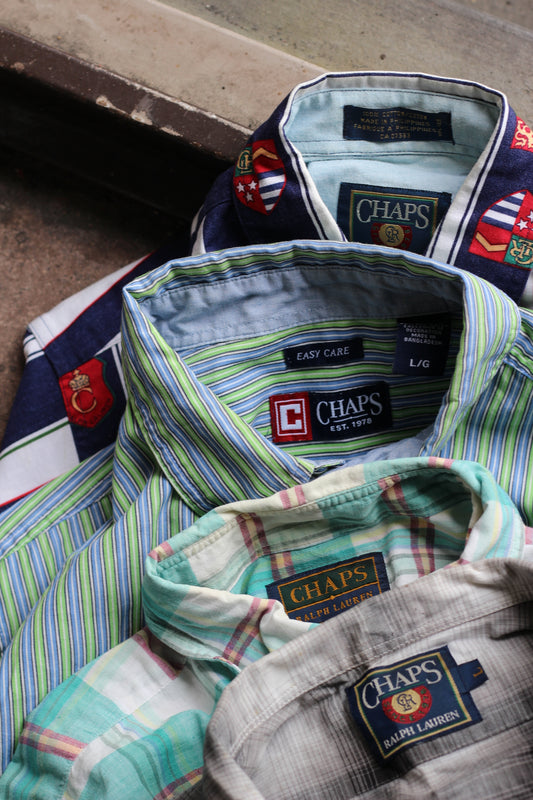 80-90's CHAPS Ralph Lauren Short Sleeve Shirt x6点