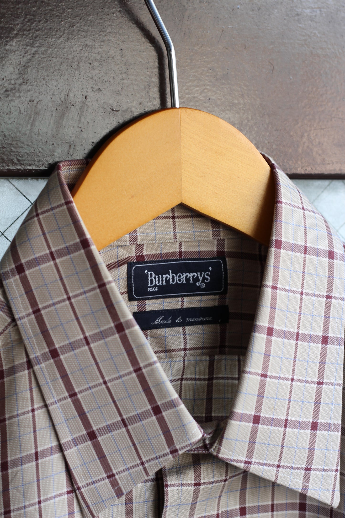 Old Burberrys & Givenchy Check & Stripe Long Sleeve Shirt set x2点
