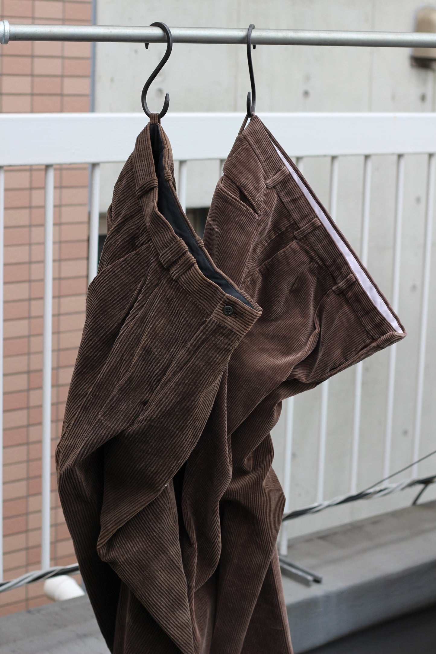 Men's Brown Wide Corduroy Bottoms x5点