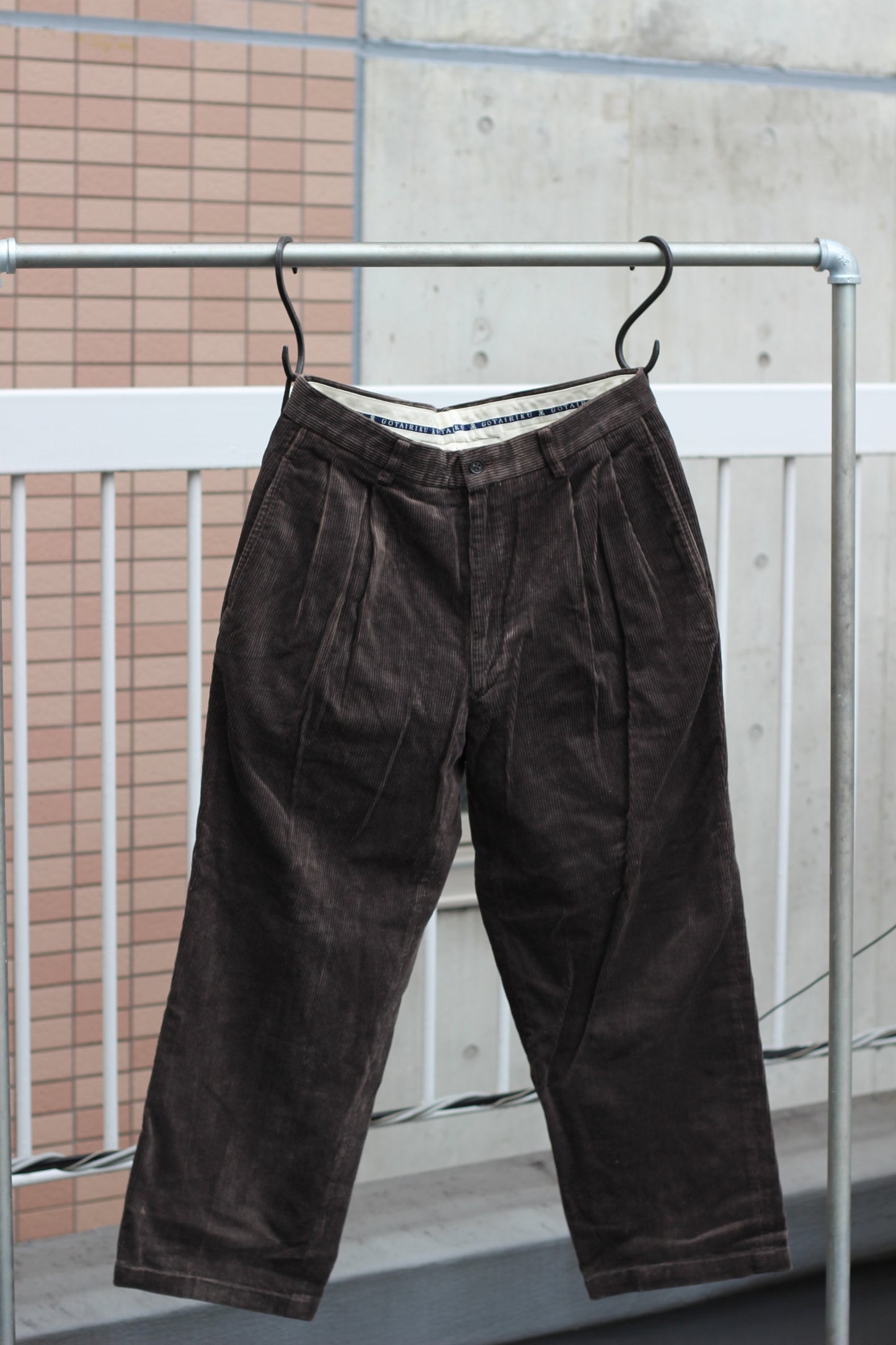 Men's Brown Wide Corduroy Bottoms x5点
