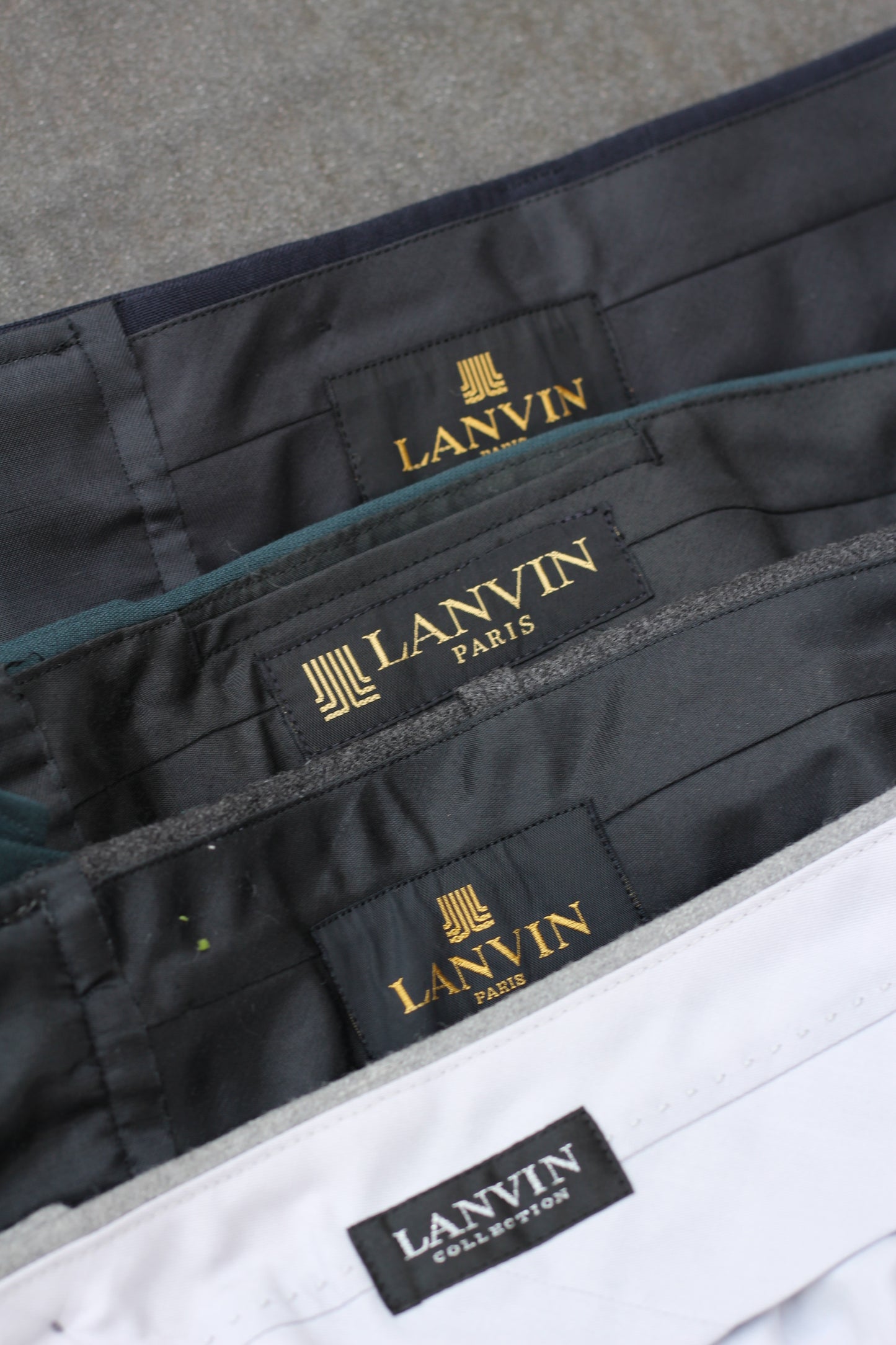 LANVIN Men's High-Grade Slacks set x4点