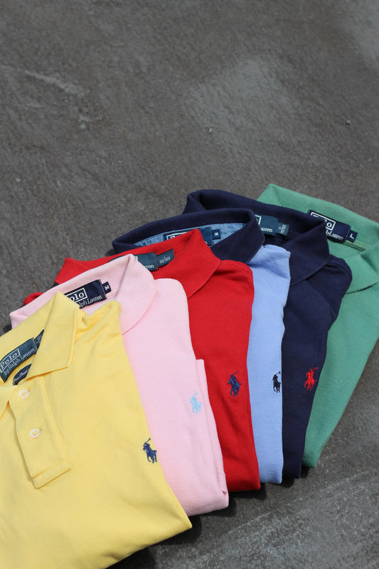 90-00's  Polo Ralph Lauren Multicolor Short Sleeve Polo Shirt x14点