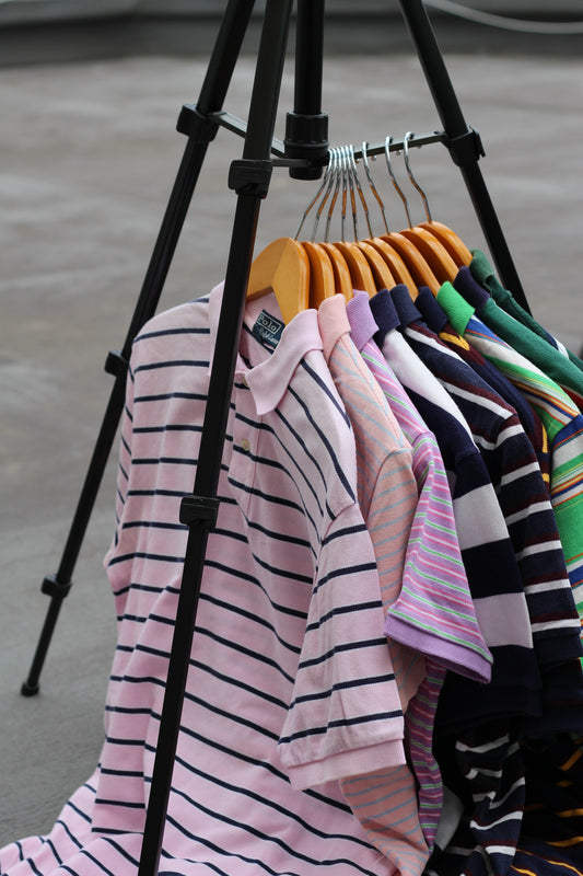 90-00's  Polo Ralph Lauren Striped Short Sleeve Polo Shirt x22点