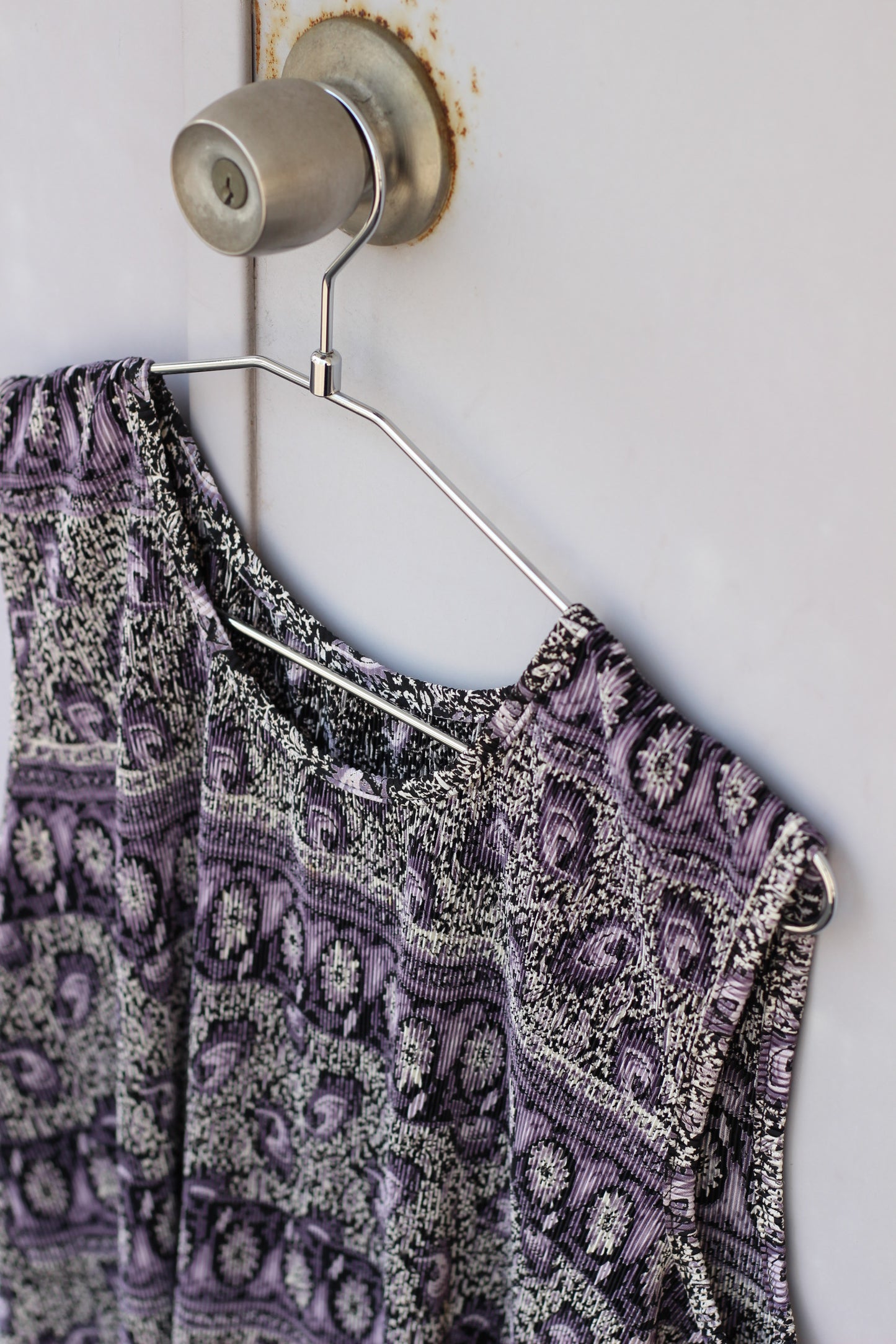 Vintage Design Pleats No Sleeve Blouse x8点