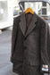 Men's Vintage Tweed Herringbone Tailored Jacket With Covered Buttons set x3点