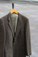Men's Vintage Tweed Herringbone Tailored Jacket With Covered Buttons set x3点