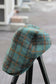 Harris Tweed Herringbone & Check Shoulder Bag & Hunting Cap set x2点