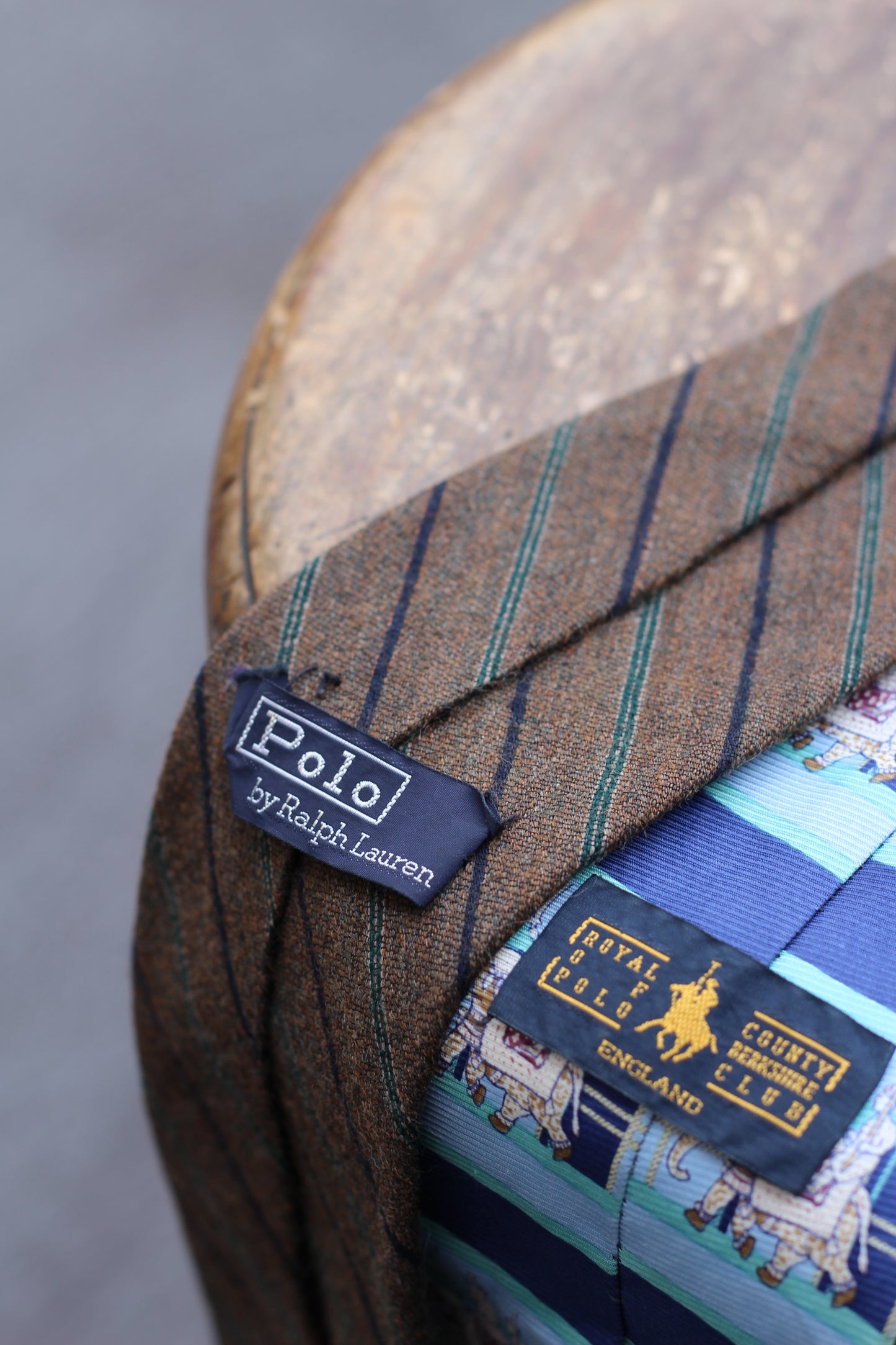 90's Polo Ralph Lauren Horse & Stripe Design Tie set x2点