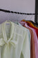 Vintage Sheer Colour Long Sleeve Blouse x10点