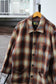 70-80's WOOD POINT&90‘s BAYLEAF Vintage Ombre Check Shirt Jacket set x2点
