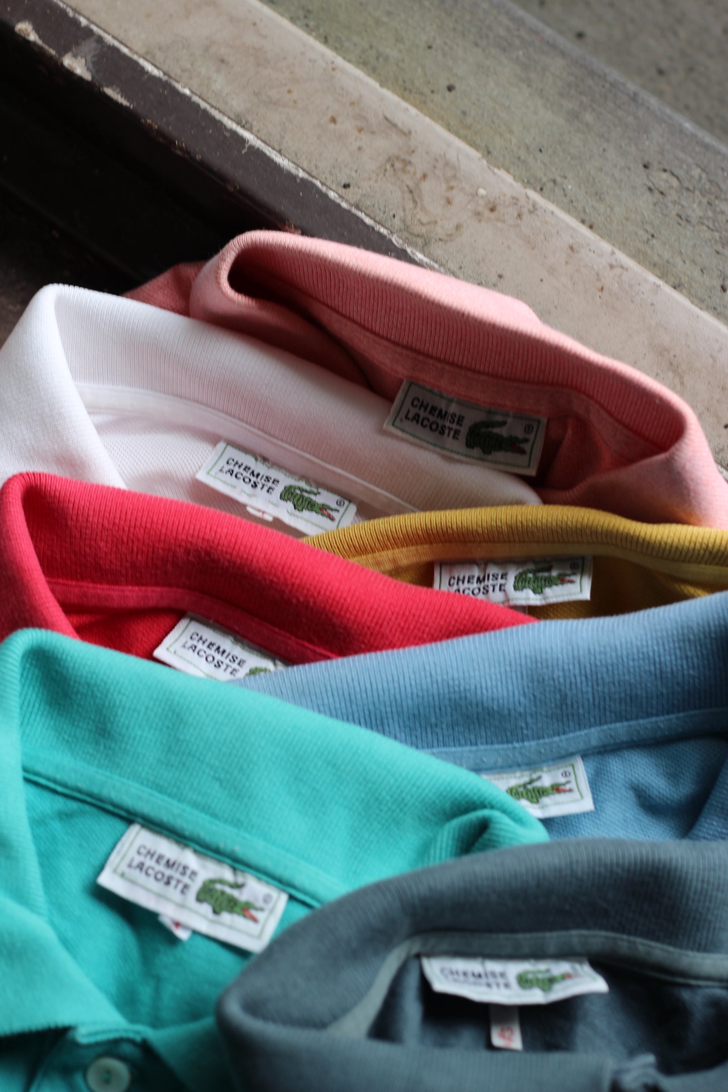 70-80's CHEMISE LACOSTE Short Sleeve Polo Shirt x14点
