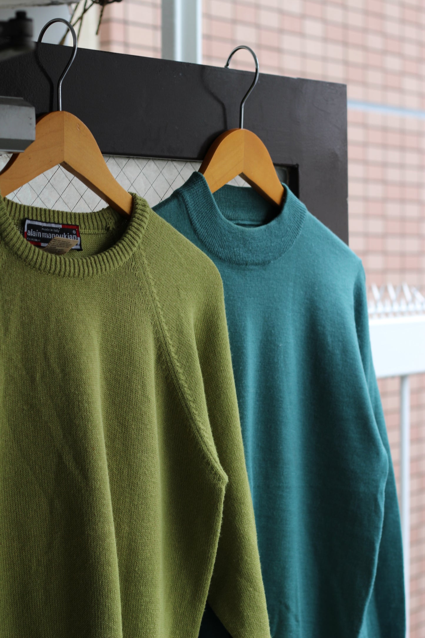 Made In Italy Men's Vintage Nuance Color Ribbed Knit Sweater set x4点