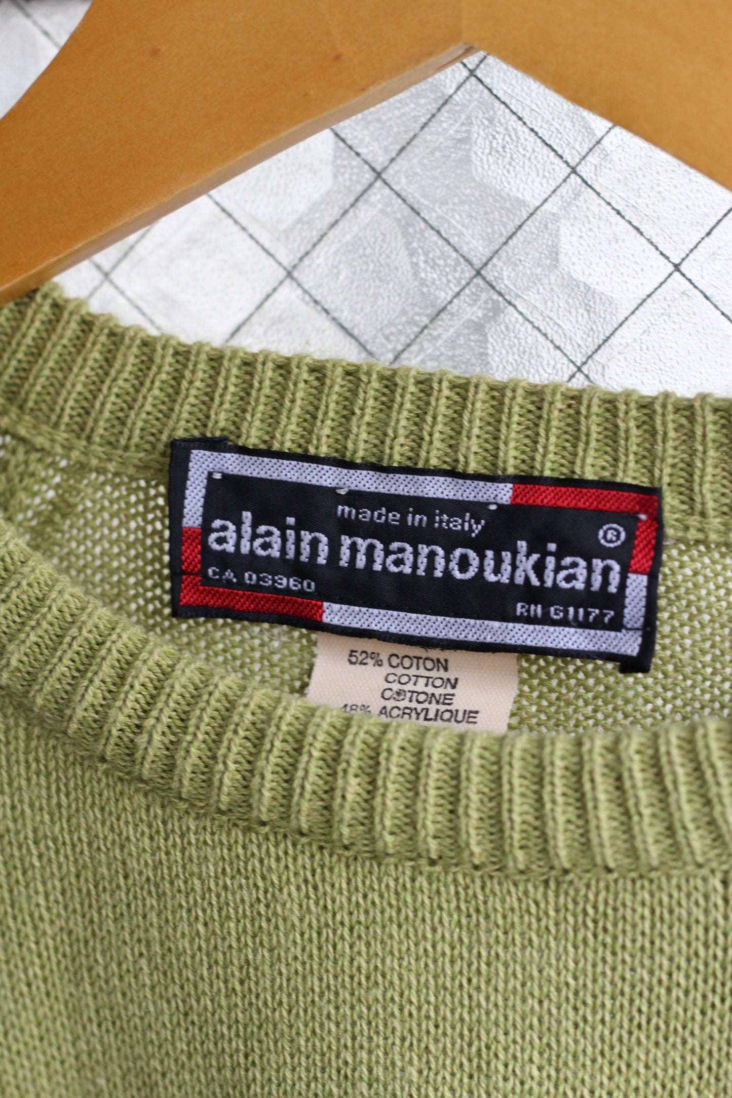 Made In Italy Men's Vintage Nuance Color Ribbed Knit Sweater set x4点