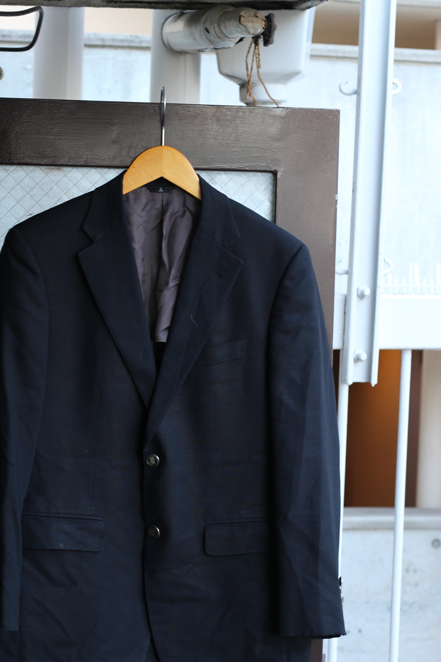 LANVIN Men's High Grade Silver Button Tailored Jacket set x2点
