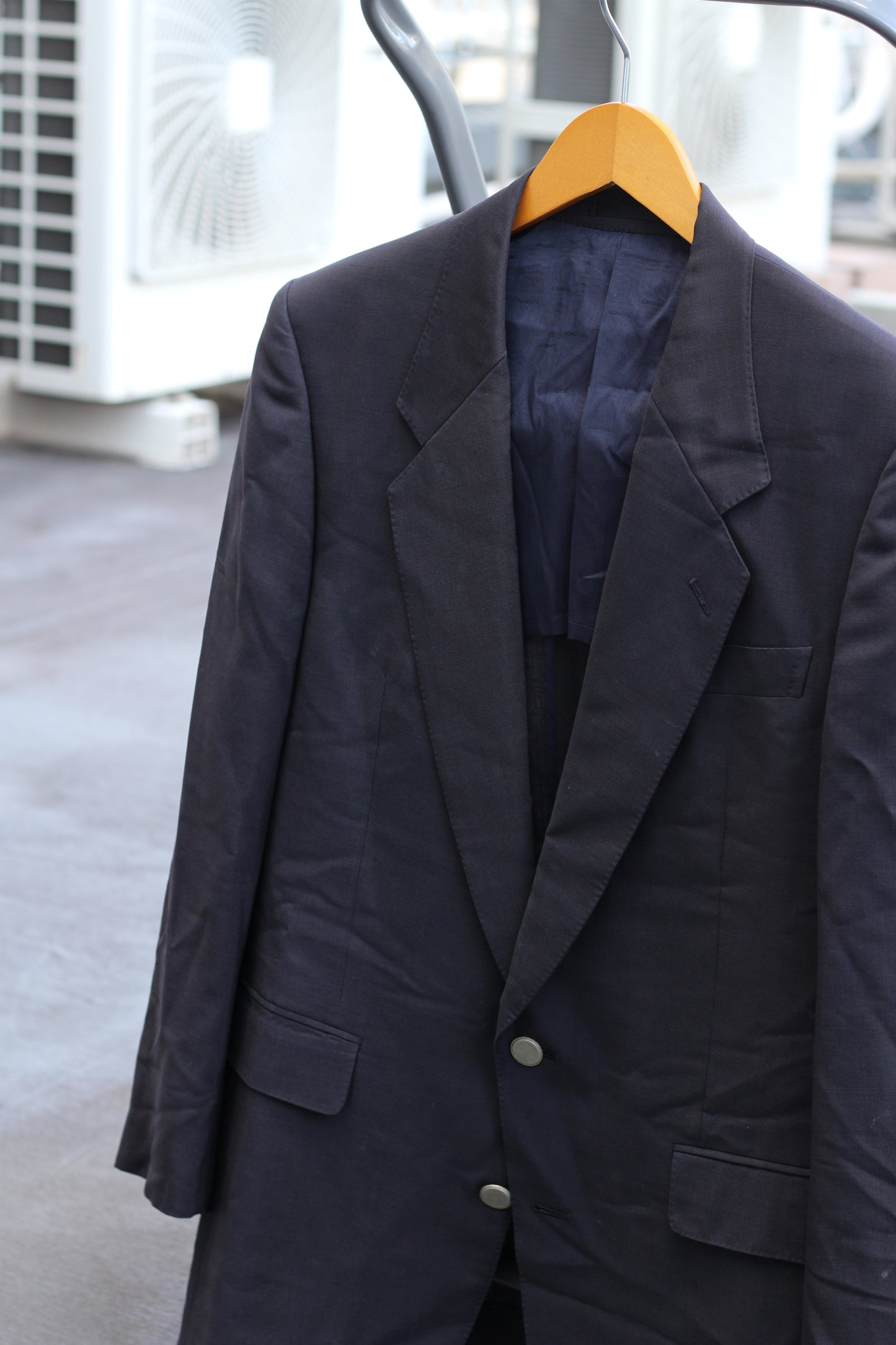 LANVIN Men's High Grade Silver Button Tailored Jacket set x2点