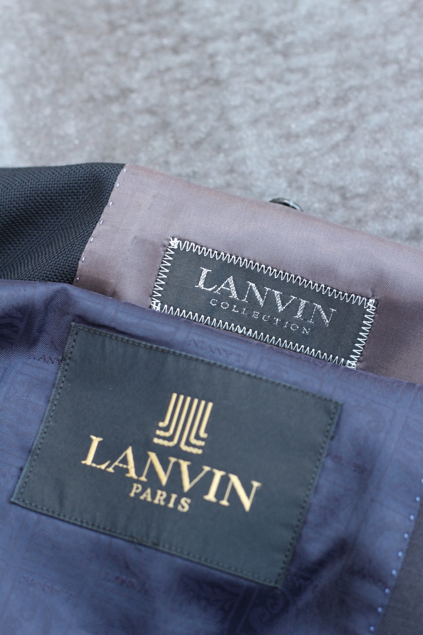 LANVIN Men's High Grade Silver Button Tailored Jacket set x2点