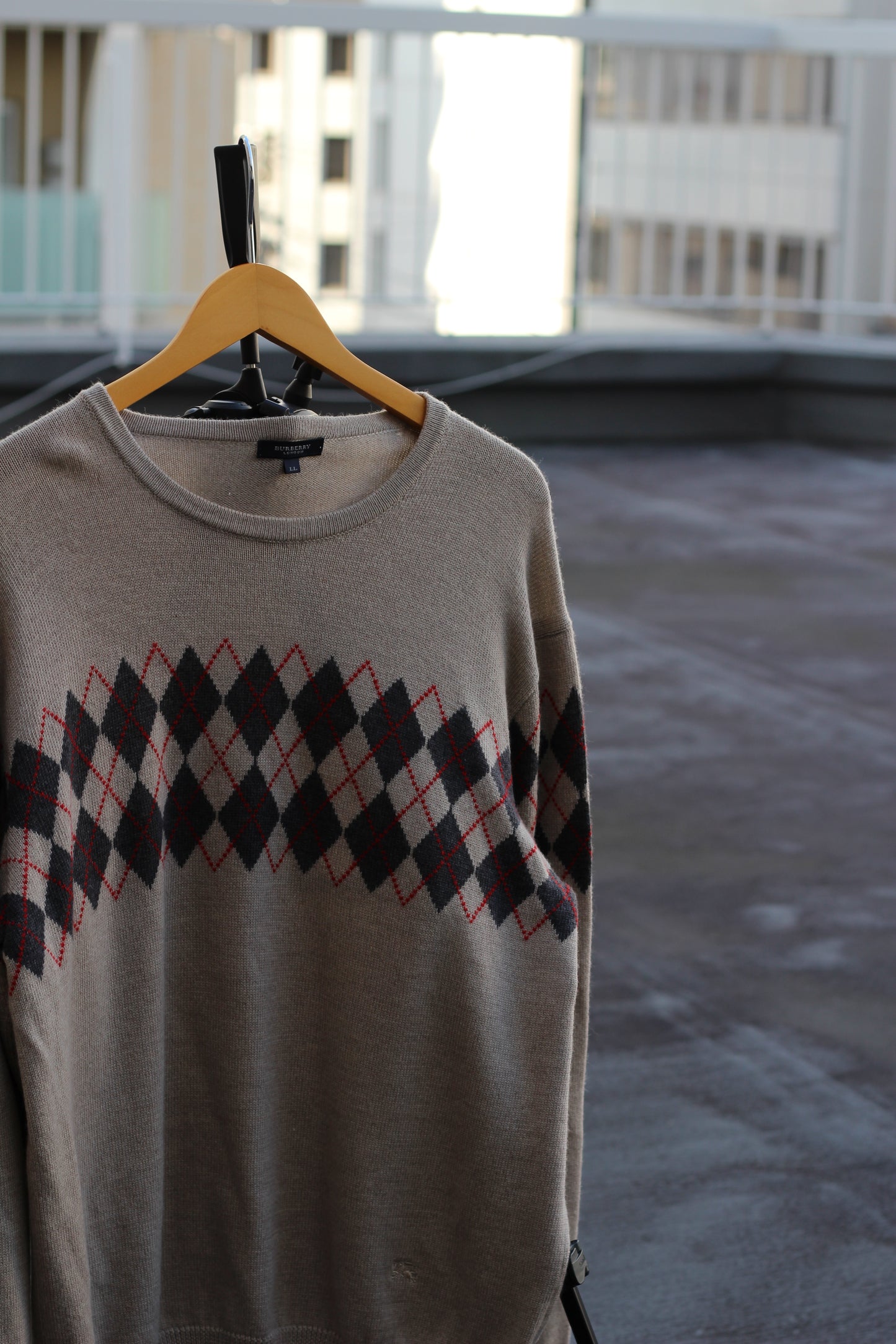 Burberry Argyle Knit & Henley Neck Sweatshirt set x2点