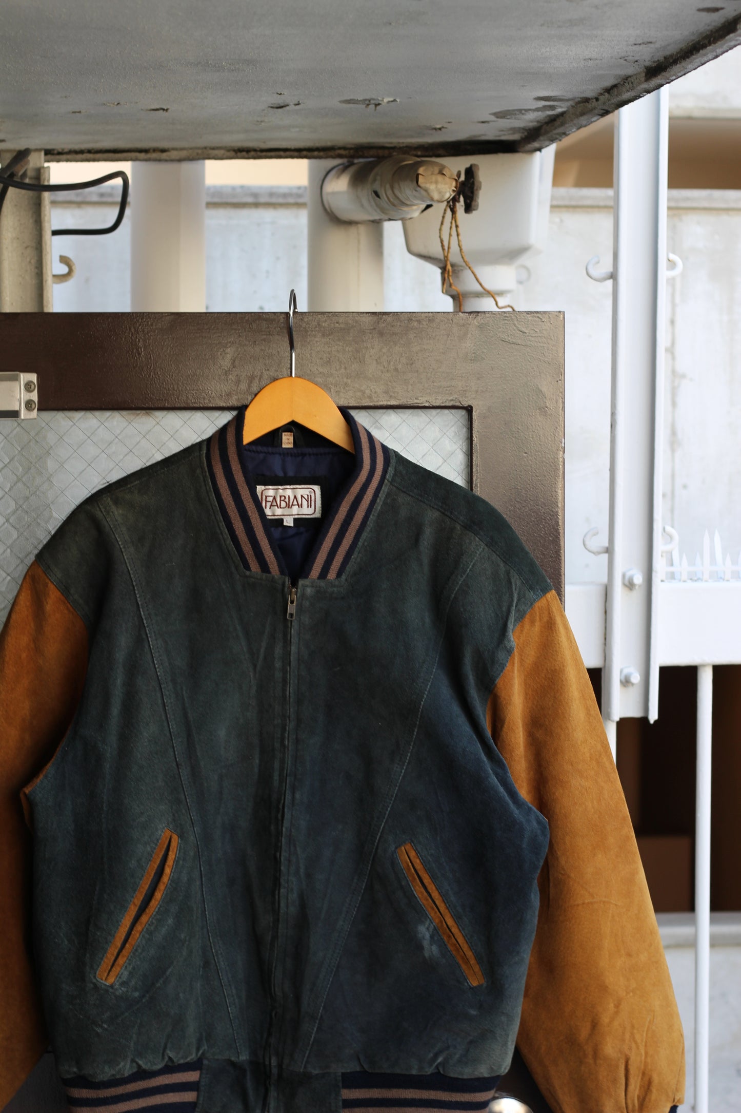 80-90's Men's Vintage Suede Leather Stadium Jacket set x3点