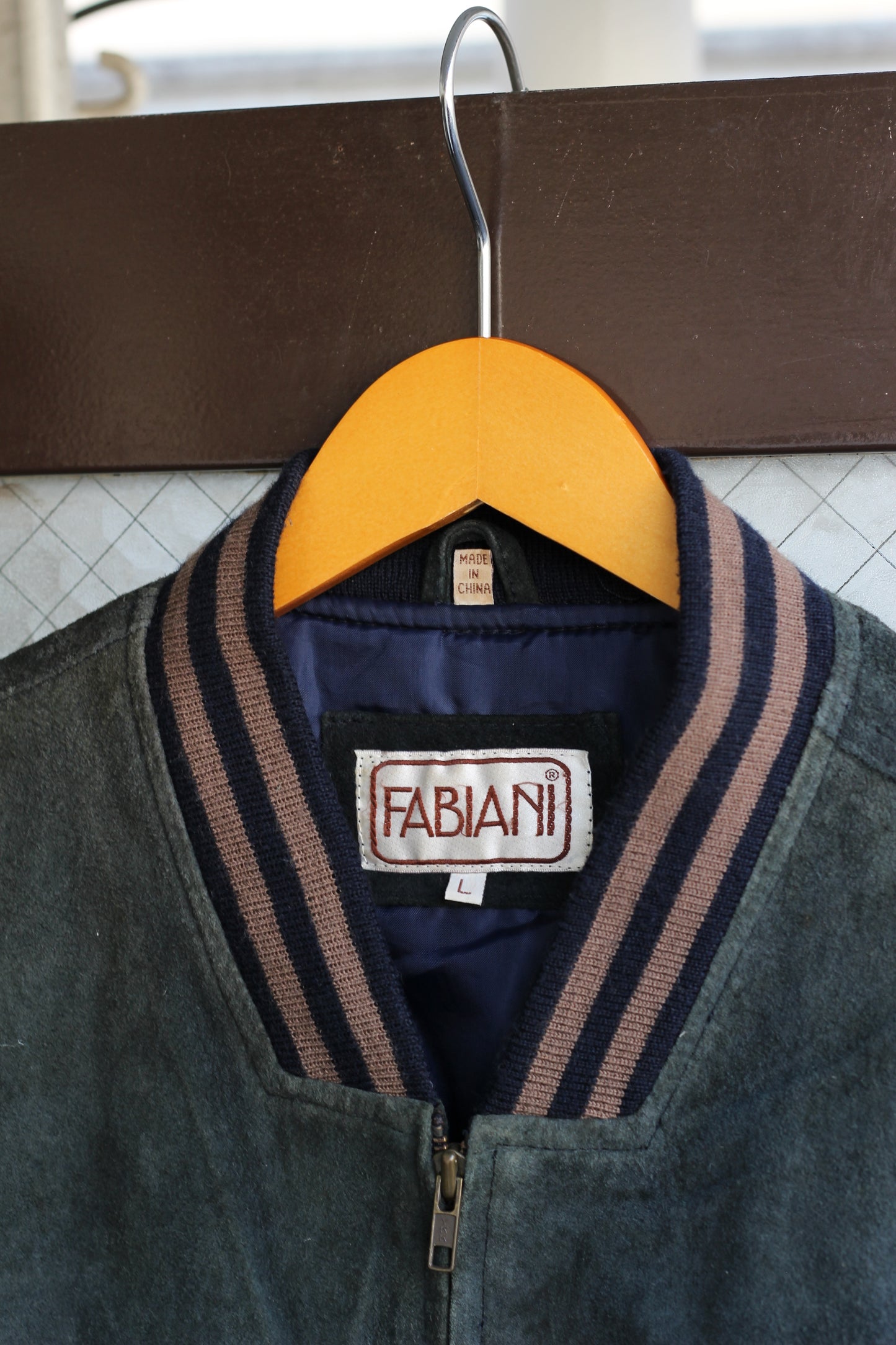 80-90's Men's Vintage Suede Leather Stadium Jacket set x3点