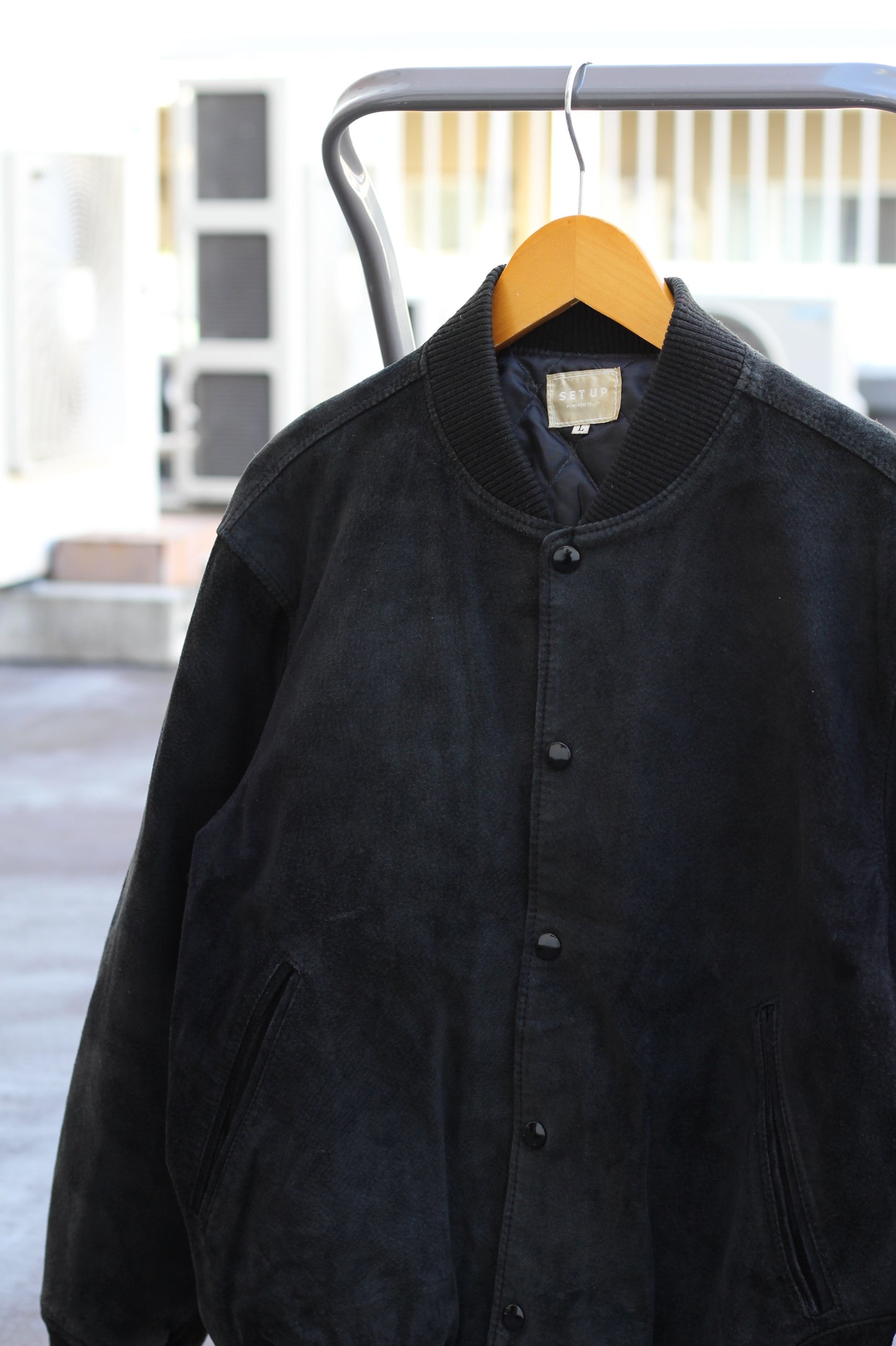 80-90's Men's Vintage Suede Leather Stadium Jacket set x3点