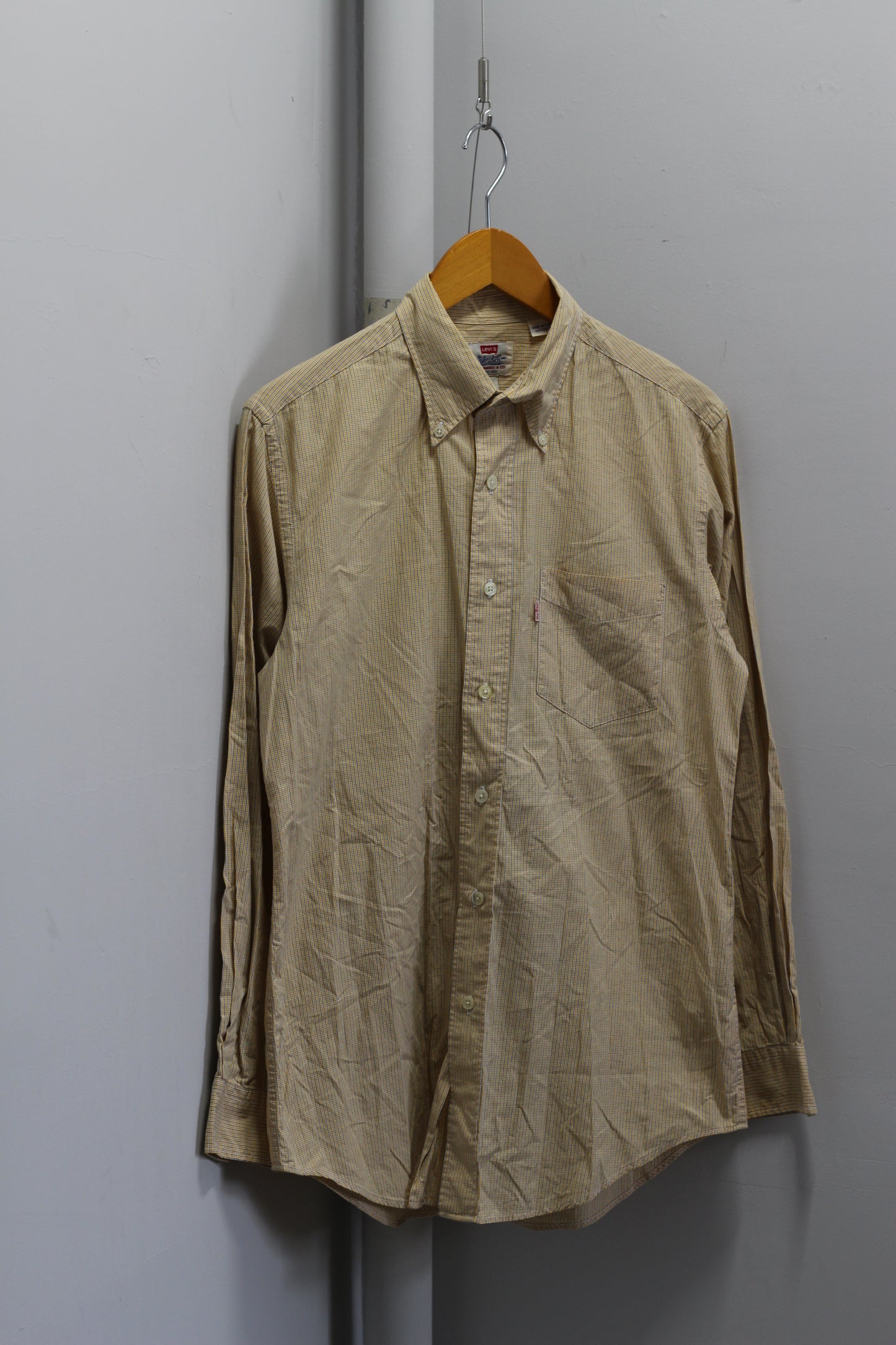 90-00's Levi's Check Long Sleeve Shirt x2点