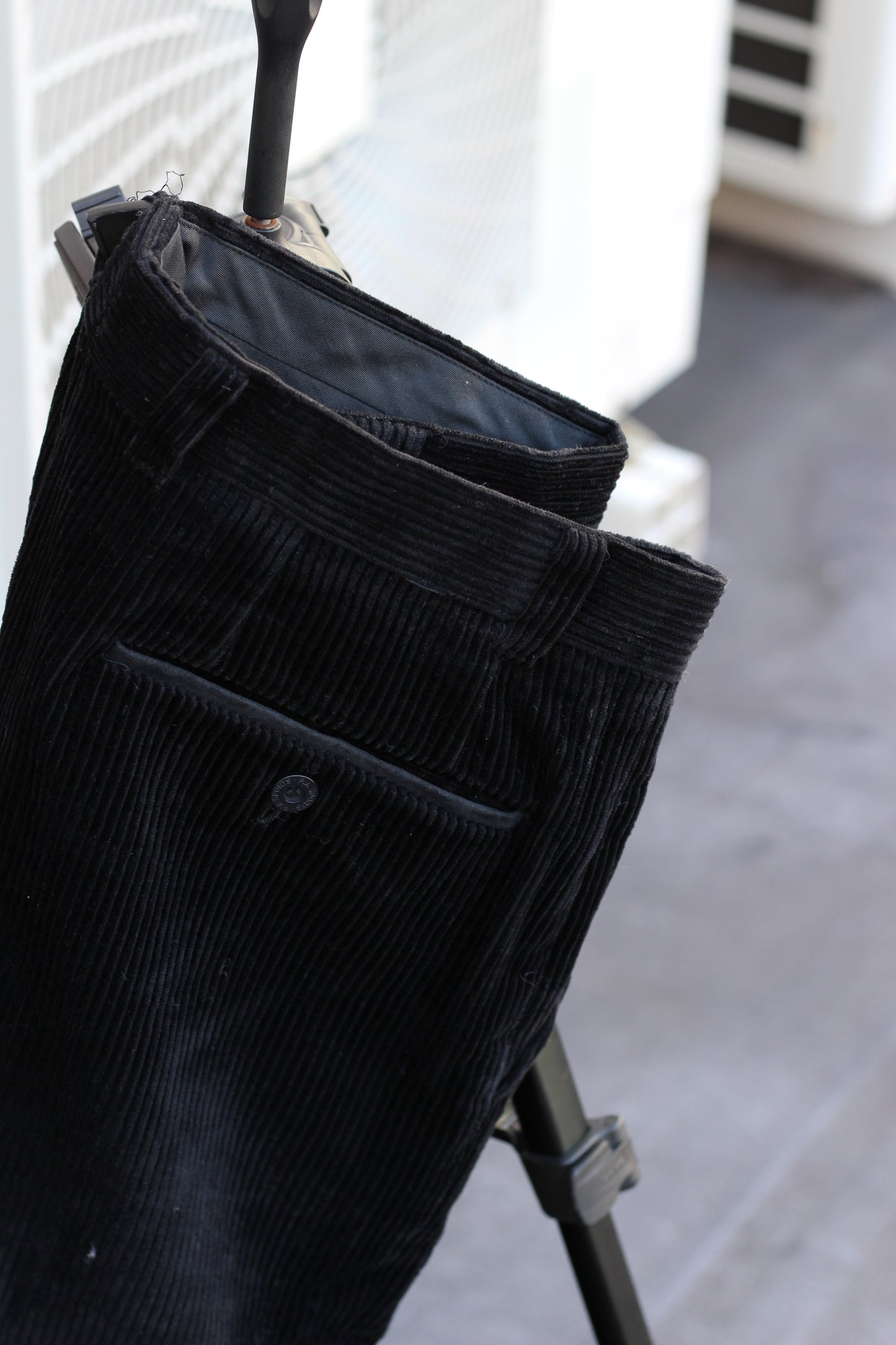 Men's Vintage Black Corduroy Pants set x4点