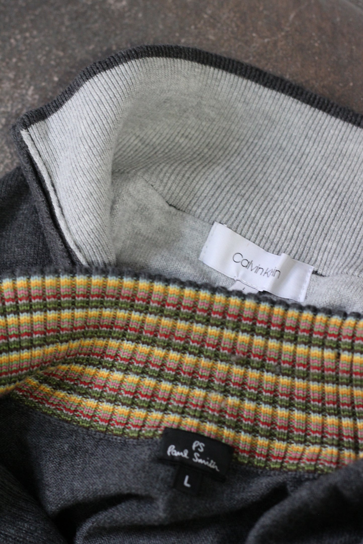 Paul Smith & Calvin Klein Half Zip Knit x2点
