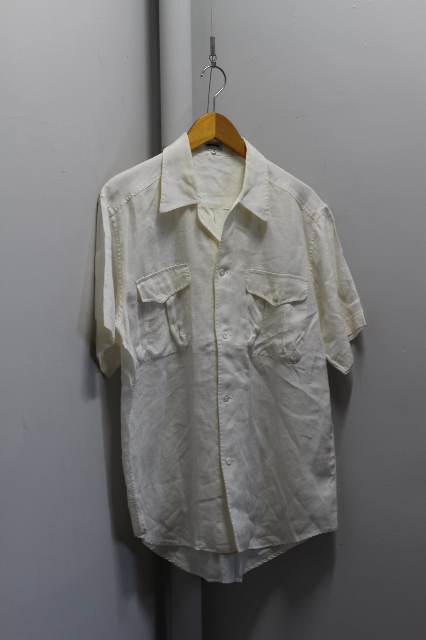 Men's Import Brand Linen 100% Short Sleeve Shirt x3点