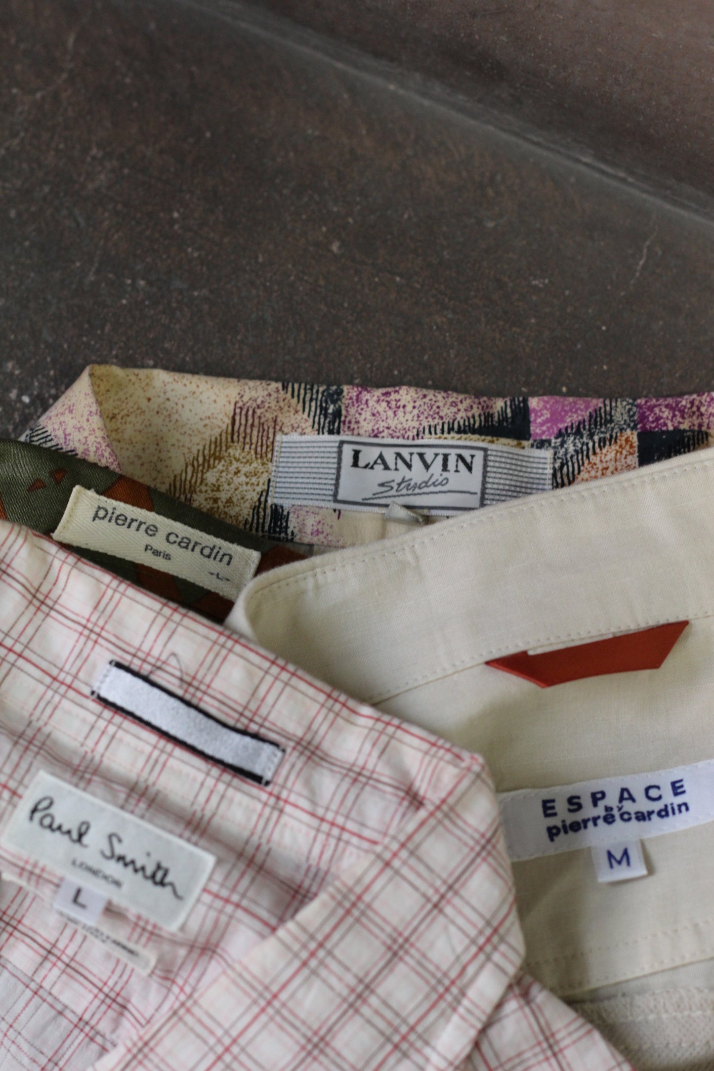 Men's Import Brand Open Collar Short Sleeve Shirt x4点