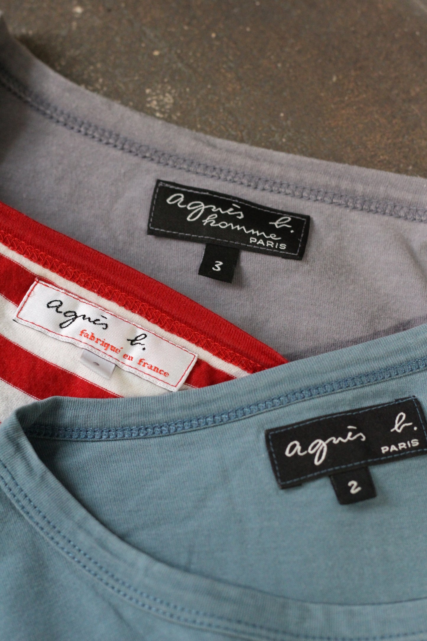 agnès b. Short Sleeve T-Shirt x3点