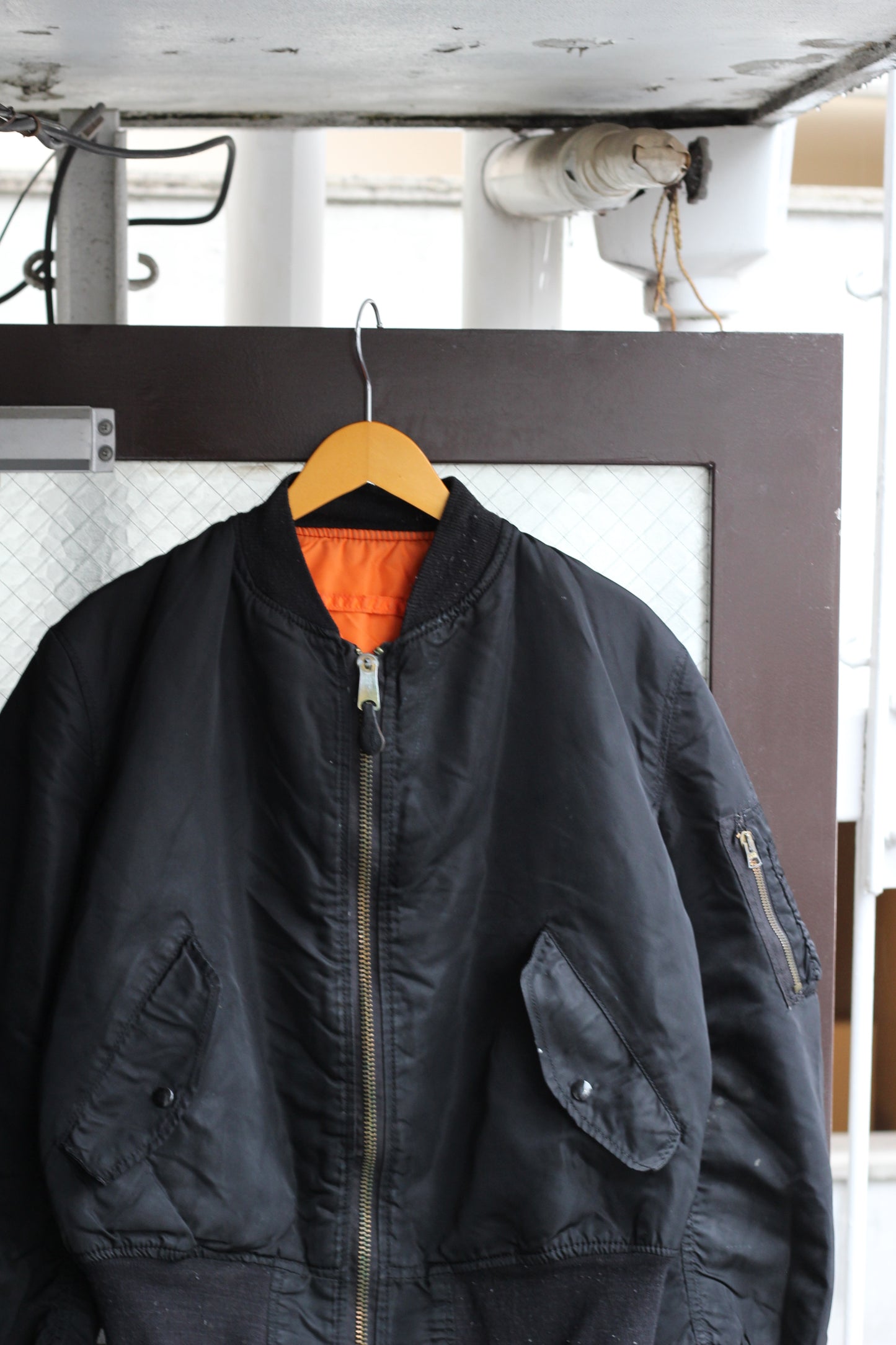 80's Made In USA Alpha Industries Vintage MA-1 & L-2B Flight Jackets set x2点