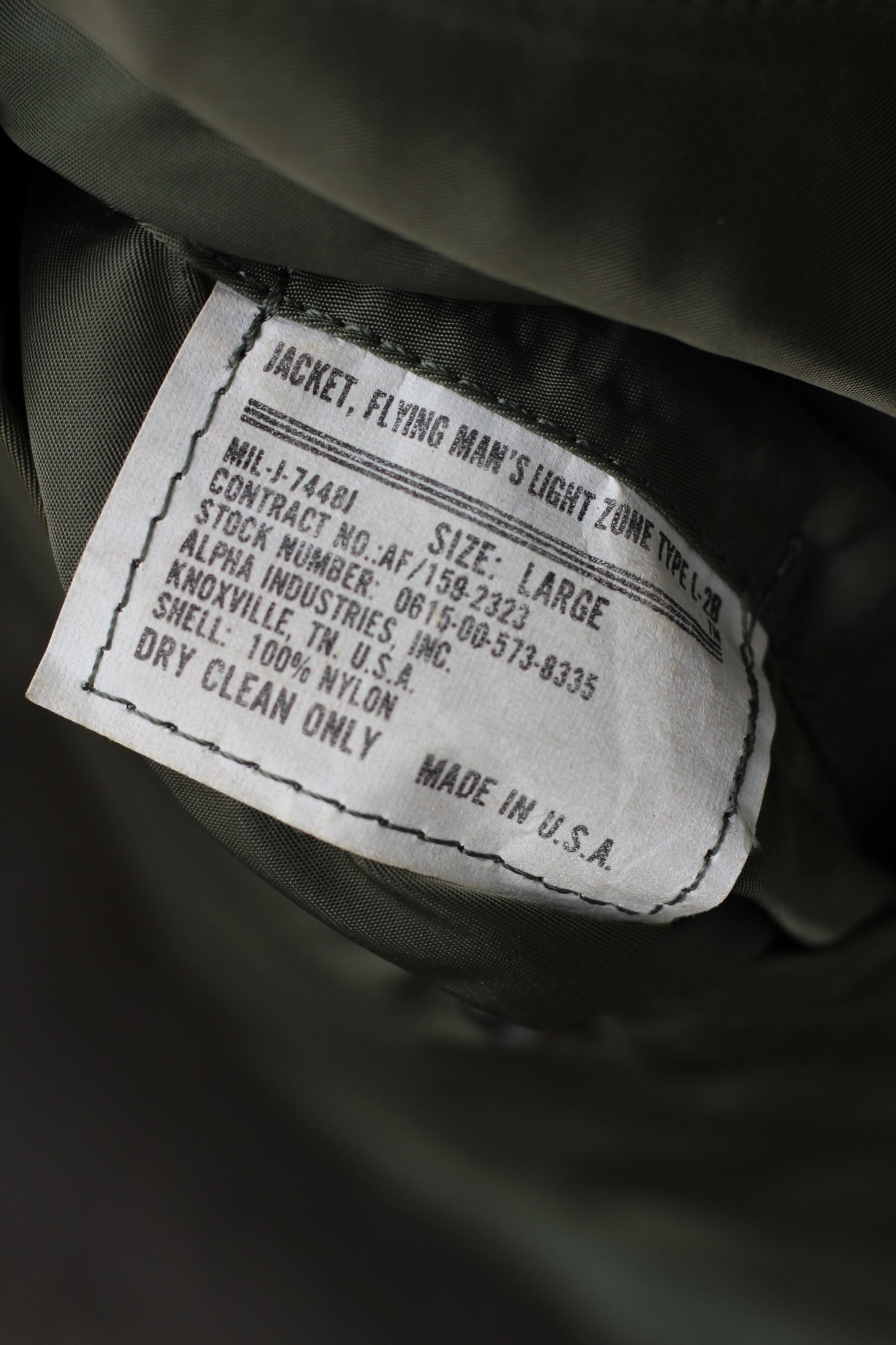 80's Made In USA Alpha Industries Vintage MA-1 & L-2B Flight Jackets set x2点
