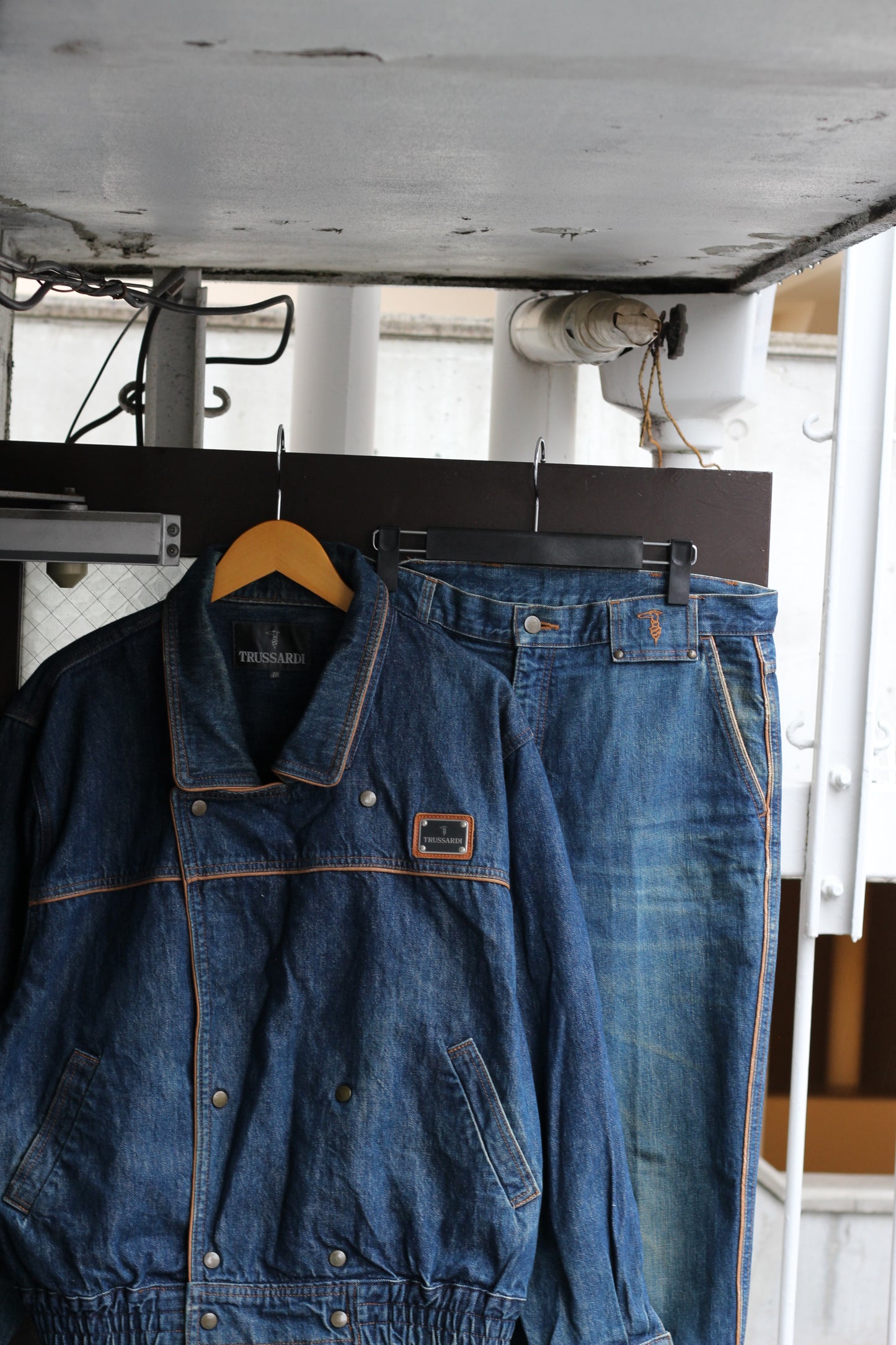 80-90's Trussardi Vintage Denim Set Up set x2点