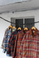 70-90's Men's Vintage Wool Check CPO Jacket set x5点