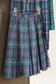 Vintage Green Check Wool Skirt x3点