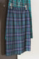 Vintage Green Check Wool Skirt x3点