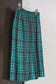 Vintage Green Check Wool Skirt x3点