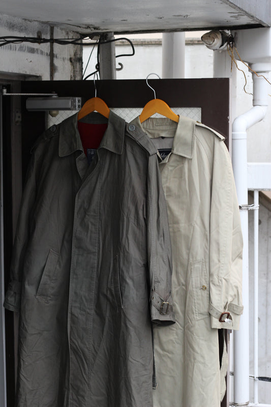 80's Bartsons & Baker St. Men's Vintage Trench Coat set x2点