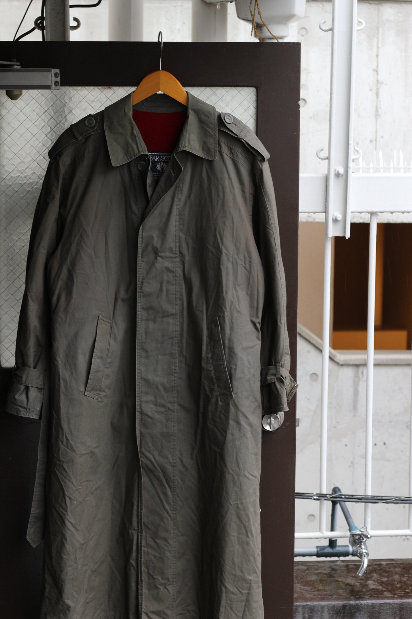 80's Bartsons & Baker St. Men's Vintage Trench Coat set x2点