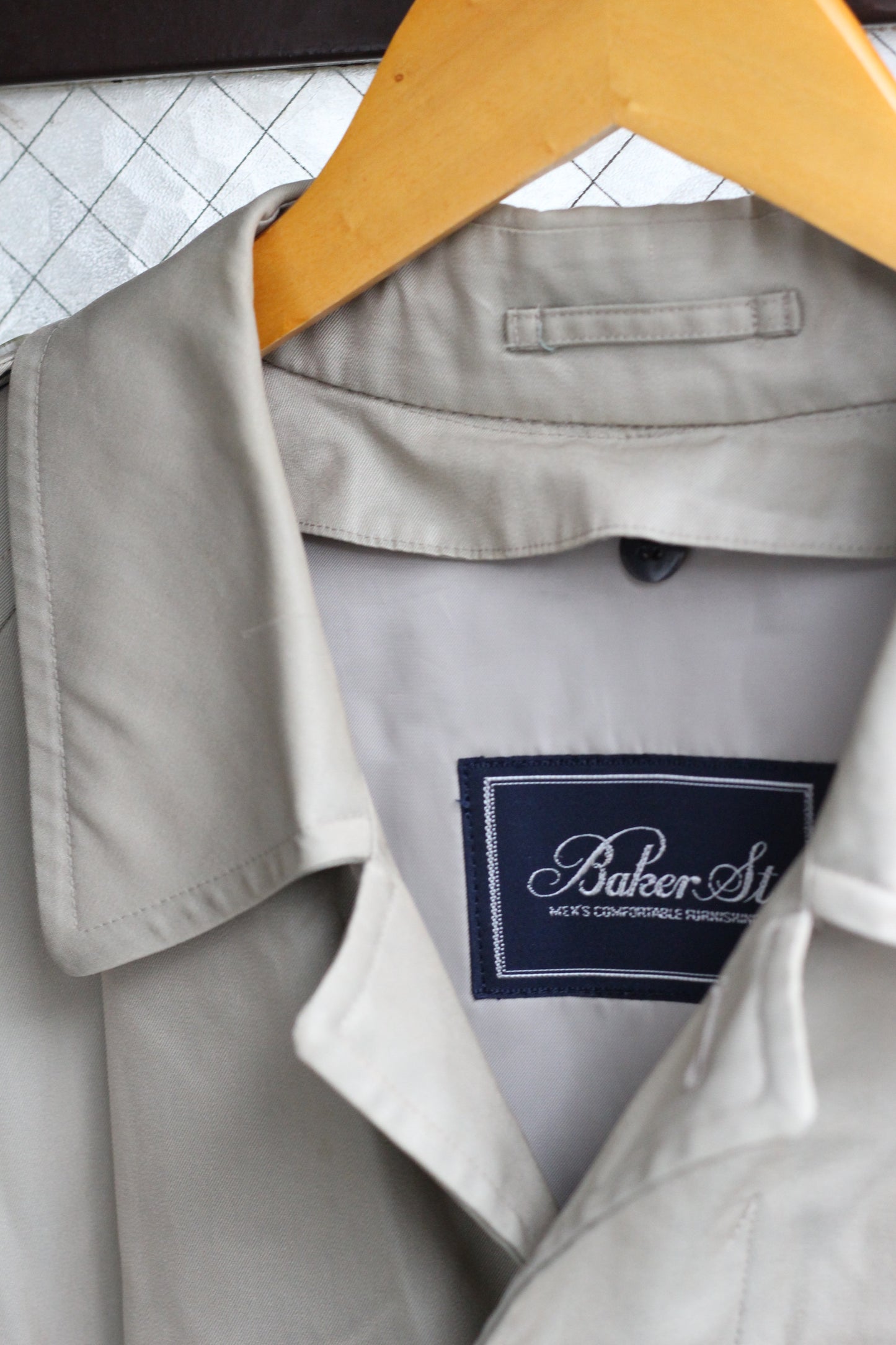 80's Bartsons & Baker St. Men's Vintage Trench Coat set x2点