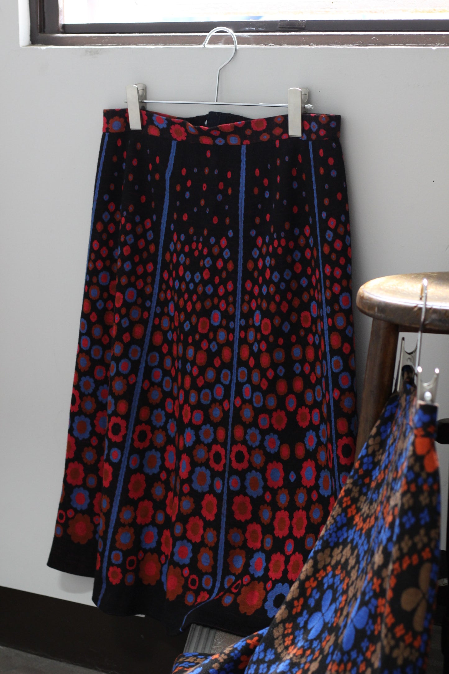 Vintage Retro Flower Wool Skirt x2点