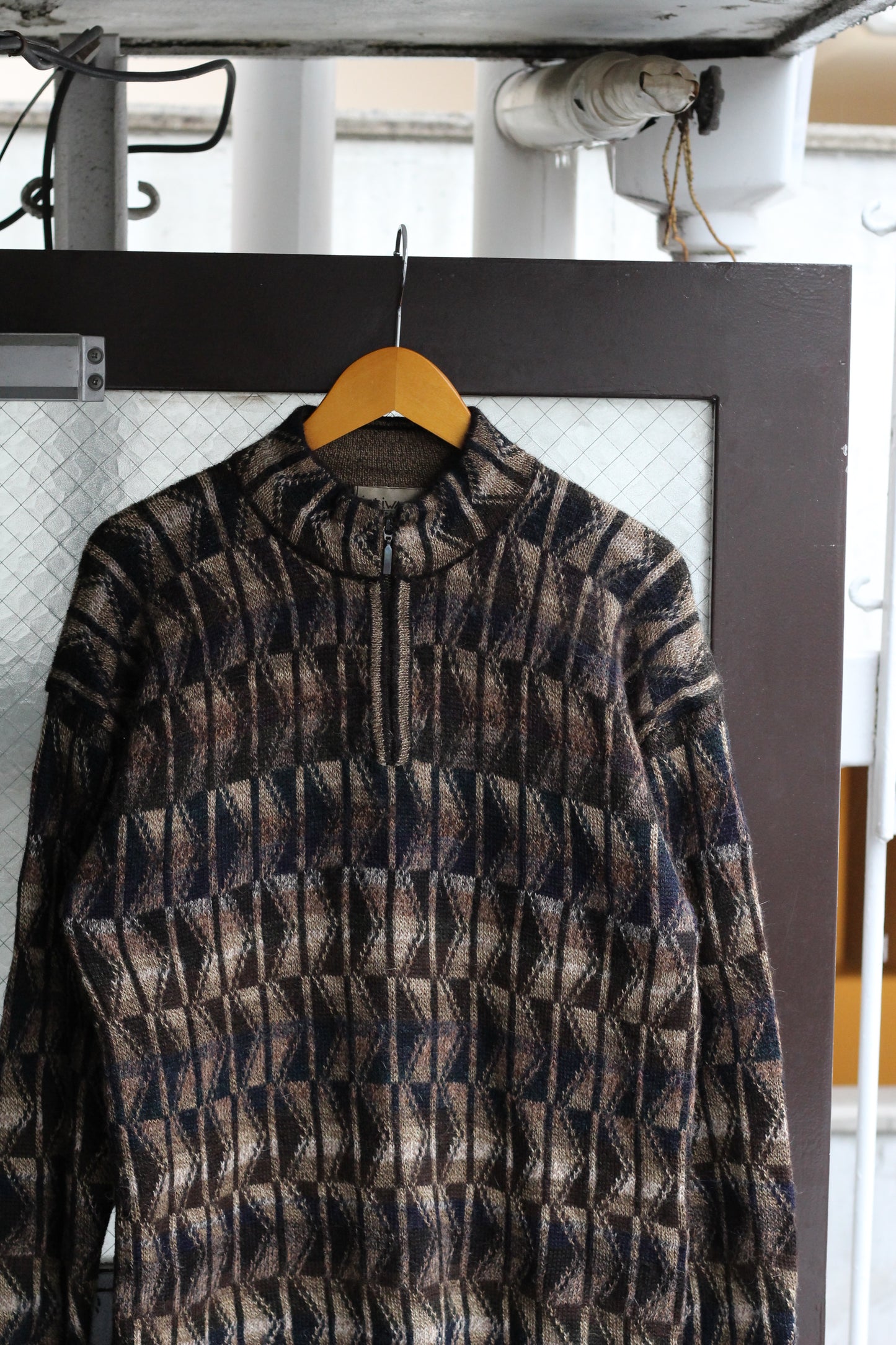 80-90's Made In Bolivia & Peru Alpaca 100% Design Knit Sweater set x2点