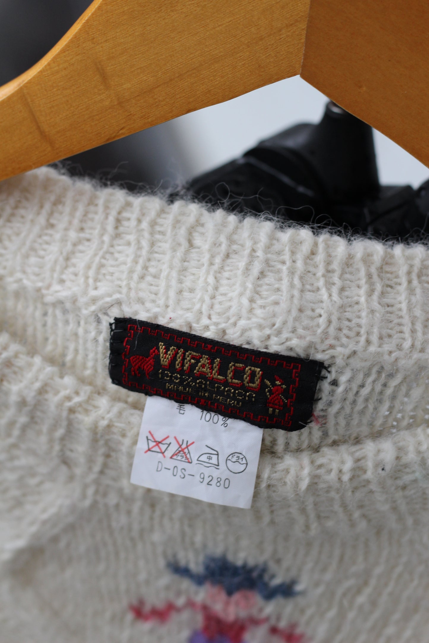 80-90's Made In Bolivia & Peru Alpaca 100% Design Knit Sweater set x2点