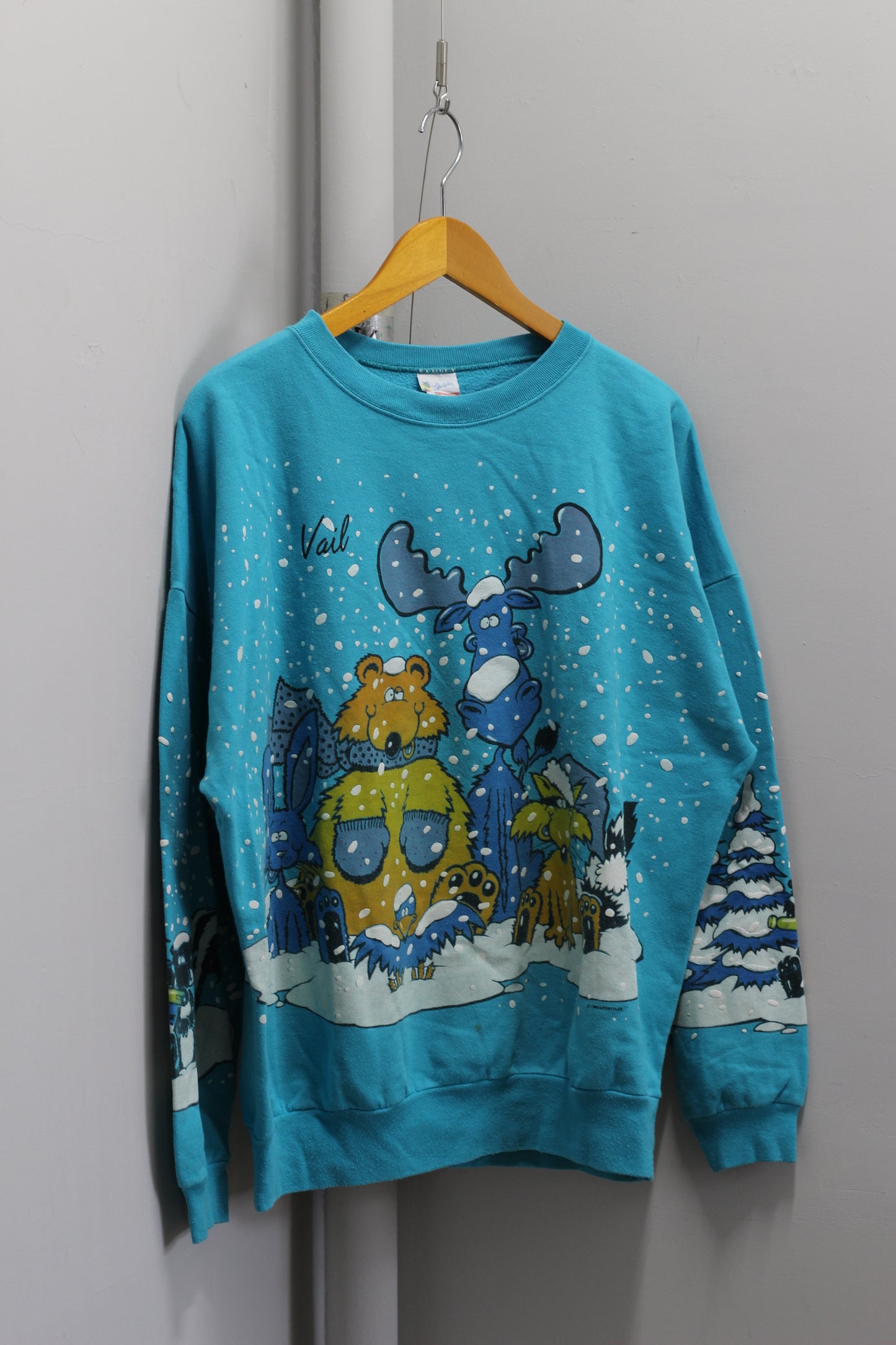 90's Made In USA Print Sweatshirt x3点