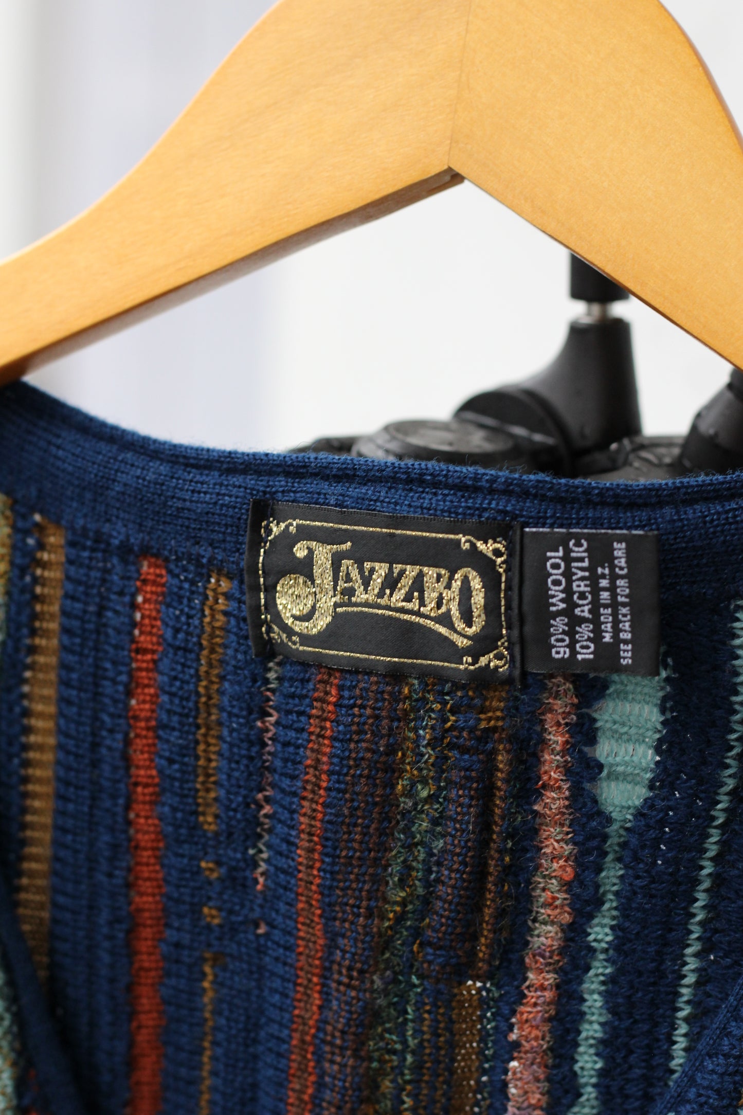 90's Made In Australia & New Zealand 3D Design Knit Vest set x2点