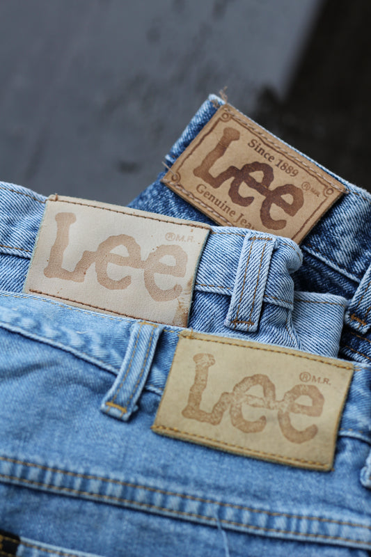 80's Made In USA Lee Denim Pants set x3点