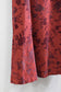 Vintage Red Jacquard Flower Wool Long Skirt x2点