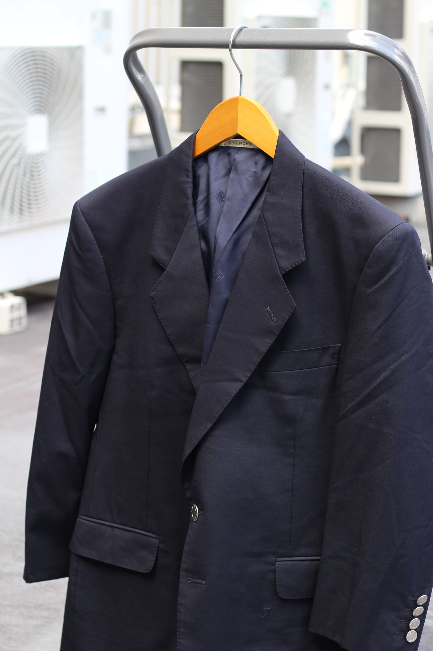 Givenchy Silver Button & Giorgio Armani Silk 100% Luxury Tailored Jacket set x2点